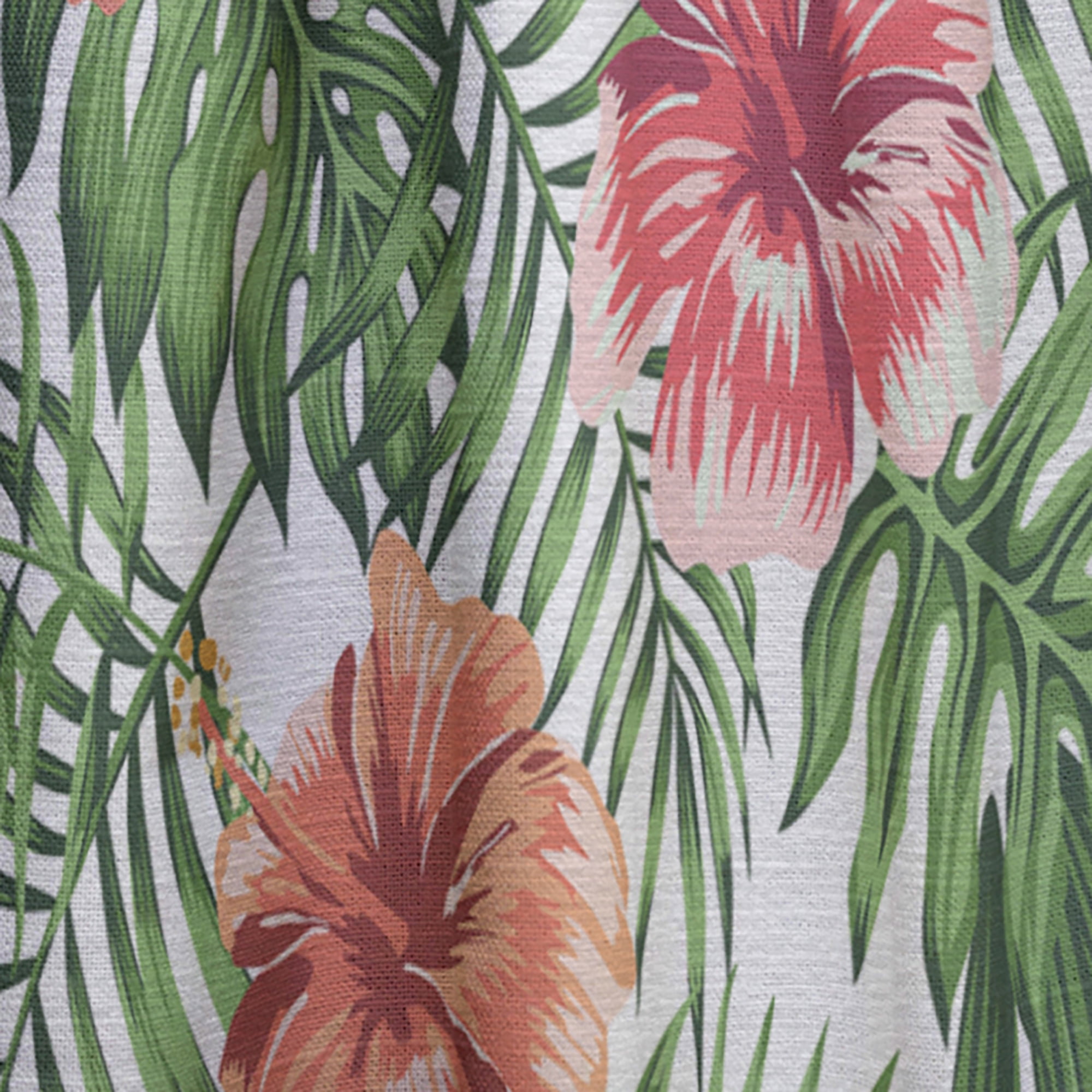 Designart 'Flowers and Tropical Botanicals II' Mid-Century Modern Curtain Panel