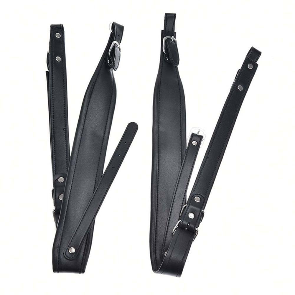 Jaspee 2Pcs Adjustable Leather Accordion Shoulder Straps Waterproof For