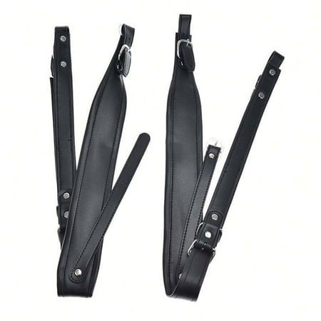 2pcs Adjustable Leather Accordion Shoulder Straps Waterproof for 16-120 Bass Accordions Replacement Parts