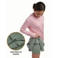 thumbnail image 4 of RBX Girls Athletic Skort and Soft Ribbed Hoodie Sweatshirt for Big Girls 2 Piece Set, 4 of 7