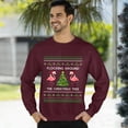 thumbnail image 3 of Christmas Sweatshirt, Flocking Around The Christmas Tree Funny Flamingo Holiday Sweatshirt, Cute Bird Christmas Jumper, Unique Flamingo Lover Gift for Women & Men, 3 of 5