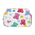 thumbnail image 2 of Large-Capacity Flip-Top Double-Layer Pencil Case, Multi-Functional Pocket Pen Case, Durable Stationery Organizer Little Bear Gummy Bears, 2 of 7