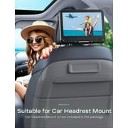 CocoBear 12.5 Portable DVD Player with 10.5 Swivel Screen, 1024x600 HD, 4-6H Battery, Car Charger, USB/SD/AV Support, Region Free, Dual Speakers, Black