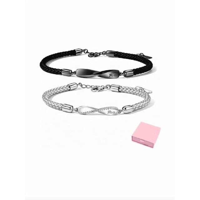 Pulsera Pareja Xtellar Plata 925 Regalo De San Valentín