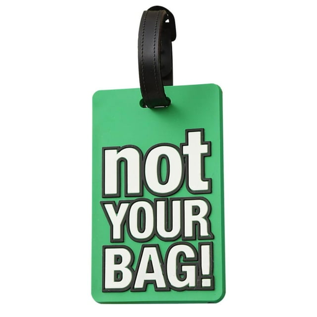 Bag Tags for Luggage, Personalized Luggage Tags, English Letters Pvc Soft Rubber Luggage Tag Fashionable Tag Backpack Bag Tag, Bag Tags for Backpacks