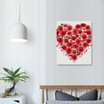 thumbnail image 4 of Nawypu Watercolor Heart Shape Print Canvas Wall Art, Love Heart Canvas Print Painting Wall Decor, Heart Shape Art Print for Valentine's Day, Colorful Heart Shaped, Watercolor, Decor, 4 of 5