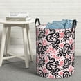 thumbnail image 6 of Rateoe Black Snake Pattern Round Laundry Hamper Basket, Tall Hamper Basket for Blanket Storage, Nursery Clothes Hamper for Laundry in Bedroom and College Dorm-, 6 of 6