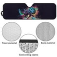 thumbnail image 6 of Uorisanigo Car Windshield Sun Shade Compatible with Jeep Wrangler Rubicon Sahara TJ JK JKU 2 Door & 4 Door Accessories, Front Window Sea Turtle Print Sunshade Block UV Rays and Sun Heat, 6 of 7