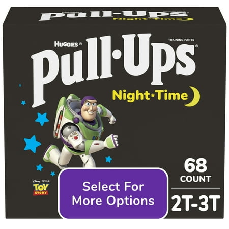 Pull-Ups Boys  Night-Time Training Pants  2T-3T  68 Ct (Select for More Options)