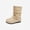 Beige, variant on WAVSUF Girls Fleece Wide Width Boots Round Toe Soft Sole Anti Slip Fall Daily Mid Calf Boots Beige Size 10