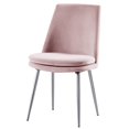 thumbnail image 1 of Best Master Sandler Pink Velvet Upholstered Side Chairs (Set of 2), 1 of 3