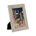 thumbnail image 4 of DesignOvation 5x7 Chevron Distresssed White/Natural Decorative Tabletop Picture Frame, 4 of 12