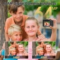 thumbnail image 3 of 4K 64MP Shoot Digital Camera for Kids, Teens, Beginners, Autofocus Point-and-Shoot Camera with 2.4" 180° Flip Screen, 16X Digital Zoom, Anti-Shake, Usb-c Selfie Vlogging Camera for Travel, Gifts, 3 of 8