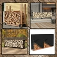 thumbnail image 6 of COVERS&ALL Outdoor Firewood Log Rack Cover - 100% Waterproof Heavy Duty 18 Oz Patio Rack, Wood Holder Cover with Zipper Closure & Air Pockets (42"H x 96"W x 24"D, Black), 6 of 6