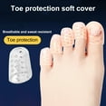 thumbnail image 1 of 10/30/50Pcs Silicone Toe Protector Set Breathable Gel Toe Covers for Corns Blisters Ingrown Toenails Pain Relief Little Toe Sleeves Caps Guards, 1 of 8