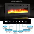 thumbnail image 5 of KOKEBREN 70"Wide TV Stand with Electric Fireplace for TVs Up to 80 Inch,12 Colors LED Lights & Flame,2 Tier Storage 2 Door Cabinet for The Living Room TV Stand,White, 5 of 7