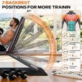 thumbnail image 2 of FASTES Adjustable Weight Bench for Home Gym, 8 Positions Foldable Weight Bench with Resistance Bands 600lbs Home Workout Bench for Home Gym Strength Training, 2 of 8