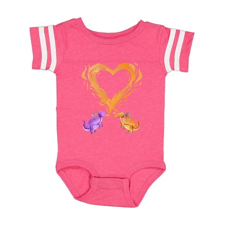

Inktastic Fire Heart Dragons Gift Baby Boy or Baby Girl Bodysuit
