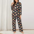 thumbnail image 2 of Sigee Holiday Gingerbreads for Women’s Pajama Sets Long-Sleeved Pjs Sets for Women 2 piece Sleepwear-Large, 2 of 7