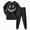 Black, variant on Zuwimk Girl Boys Pajama Set with Long Sleeve Kids Halloween Printing Pjs Sleepwear Spring Fall,Y029-Khaki