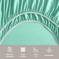 thumbnail image 3 of Clara Clark King Sheets Set, Hotel Luxury 4 PIece Deep Pocket Sheets, Ultra Soft Microfiber Bed Sheets Set, Mint Green, 3 of 8