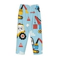 thumbnail image 5 of Xecao Building Truck Women's Straight Lounge Pajama Pants: The Epitome of Relaxed Sleepwear, 5 of 9