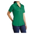 thumbnail image 4 of Womens Posi-UV Pro Short Sleeve Polyester Polo Kelly Green 3X-Large, 4 of 5