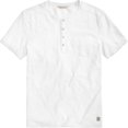 thumbnail image 1 of Calvin Klein - Camiseta henley con bolsillo texturizado para hombre, color blanco, mediano, 1 of 1