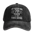 thumbnail image 2 of 70th Birthday Gift Baseball Cap Vintage Washed Embroidered 1956 Retro Dad Hat for Men and Women, 2 of 3