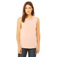 thumbnail image 1 of Bella Canvas Womens Flowy Scoop Blended Muscle Tank, M, Peach, 1 of 7