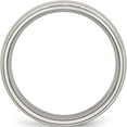 thumbnail image 2 of Stainless Steel Polished 6mm Ridged Edge Band (Size 6.5) Made In China sr35-6.5, 2 of 5