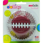 (4 Pack) Dallies NoFade Cupcake Liner Football 24 Count