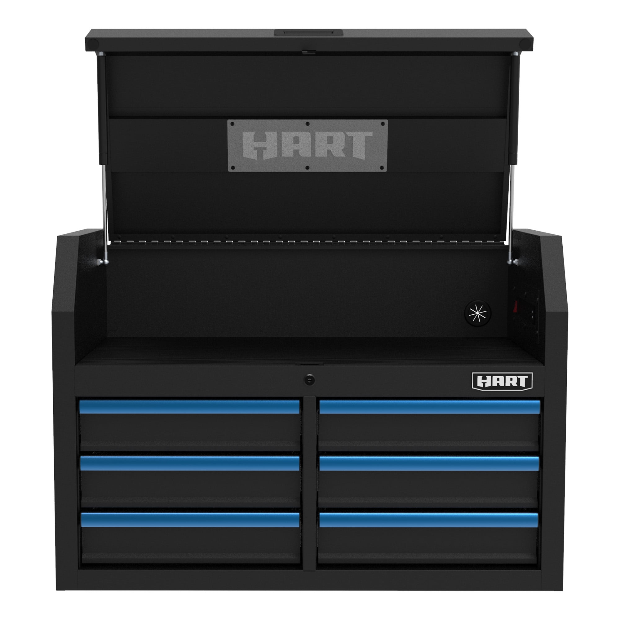 HART 36-Inch 6-Drawer Heavy-Duty Steel Tool Chest, Locking Storage, Garage Organizer