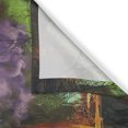 thumbnail image 3 of Ambesonne Fantasy Kitchen Curtains, Mysterious Trees Birds, 55"x45", Yellow Purple, 3 of 3