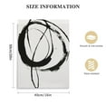 thumbnail image 2 of ARISTURING Abstract Black Line Wall Art Minimalist Line Art Prints Black Line Modern Art Print Boho Line Poster Black and White Abstract Canvas Wall Art Abstract Shapes Poster for Living Room, 2 of 5