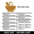 thumbnail image 2 of Mortar and Pestle Pharmacy Alchemy Icon Wood Mini Charms Shapes DIY Craft Jewelry - With Hole - 30mm (6pcs), 2 of 7