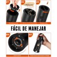 thumbnail image 4 of Salero y Pimentero Electrico, [2 Piezas] Homtronics USB Recargable Juego de Molinillo El&eacute;ctrico de Sal y Pimienta con Estaci&oacute;n Carga Doble, Aspereza Ajustable, Luz LED, 110ml gra, 4 of 8