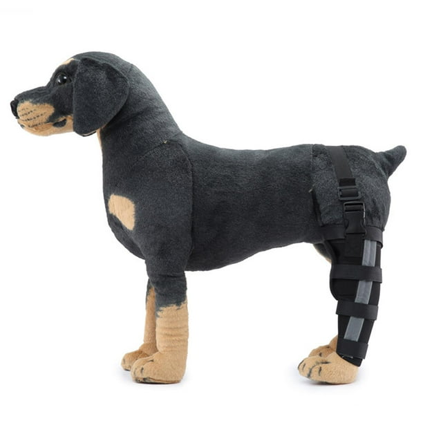 Sunnycamping - Protector de pierna para perro, accesorios para la articulación del corvejón, parte trasera de apoyo Negro Colco Protector de ortesis de codo de pierna