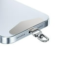 thumbnail image 1 of Universal Phone Lanyard Tab Stainless Steel Secure Tether Pad for Mobile Phone Carrying | Arch Bridge Design, Anti-Fall Protection, Slim Fit for All Cases, 1 of 8