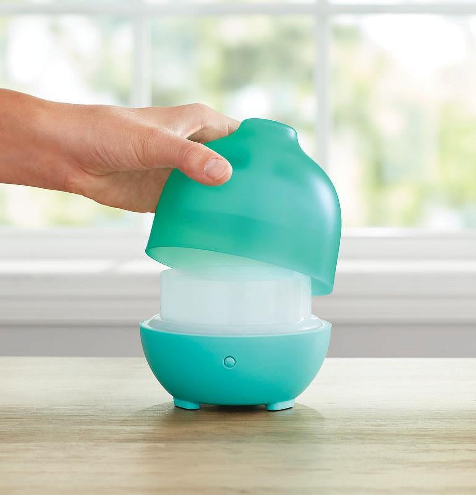 MAINSTAYS AROMATHERAPY ESSENTIAL OIL DIFFUSER, COOL MIST, TEAL, 100ML