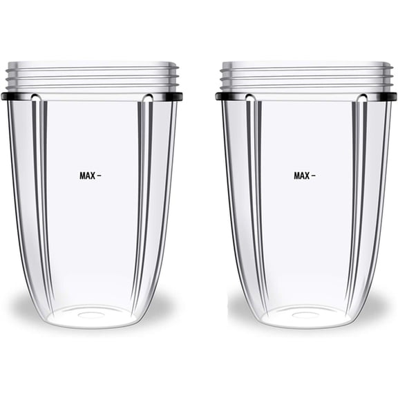 Sinyiin 2Pack 18oz Juicer Cups for NB600W/ 900W Blender Clear Mugs Replacement Parts Accessories Cup Mixer Blender Accessories