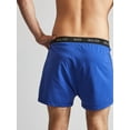 thumbnail image 3 of Bolter Men's 5-Pack Cotton Stretch Boxers Shorts (4X, Blues), 3 of 12