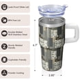 thumbnail image 3 of Bohemian 20oz Tumbler with Lid and Straws, Double Wall Vacuum Insulated Stainless Steel Travel Mug, Leakproof Boho Themed Coffee Cup, 3 of 5