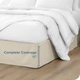 thumbnail image 4 of Queen Bed Skirt - 15-Inch Tailored Drop Easy Fit - Bed Skirt for Beds - Center & Corner Pleats (Queen, Sand), 4 of 4