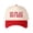 Red, variant on GO PLAY OUTSIDE Letter Embroidered Color Block Trucker Hat Unisex Adjustable Cotton Breathable Fashion Cap for Travel Daily Wear
