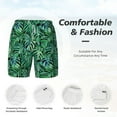 thumbnail image 3 of Rocae Monstera Leaves for Men's Swim Trunks Quick Dry With Two Side Pockets and One Lined Patch PocketX-Large, 3 of 9