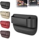 thumbnail image 1 of Bolsa de piel para coche, 2024, universal para asiento de coche, organizr de relleno ajustable con soporte para vasos para anteojos, teléfonos, llaves, tarjetas (negro, asiento de pasajero), 1 of 1