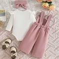 thumbnail image 7 of Cdudpw Newborn Infant Baby Girls Clothes Long Sleeve Ruffle Romper Longs Floral Outfit Toddler Girls Clothes Set(Z156-Pink), 7 of 7