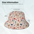 thumbnail image 2 of Kll Paris Bucket Hat for Women Men Packable Travel Beach Sun Hat Outdoor Rave Accessories Reflective Fisherman Cap, 2 of 6