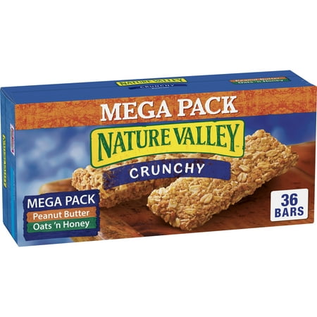 Nature Valley Granola Bars Peanut Butter & Oats 'n Honey 36 (Best Granola Bars For Kids)